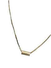 Load image into Gallery viewer, TINY TUBE 18k gold fine chain necklace by DAISY LOURDES BIJOUX