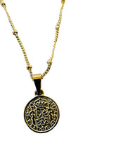 Load image into Gallery viewer, RUSTIC PETITE CHARM 18k gold fine chain necklace by DAISY LOURDES BIJOUX