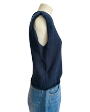 Load image into Gallery viewer, ON THE BRINK ASYM TOP navy