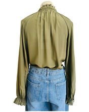 Load image into Gallery viewer, EDIT SILK BLOUSE khaki