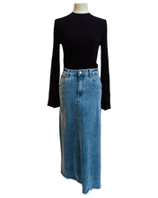 Load image into Gallery viewer, ROAD TRIPPIN DENIM SKIRT