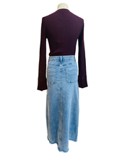 Load image into Gallery viewer, ROAD TRIPPIN DENIM SKIRT