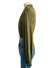 Load image into Gallery viewer, EDIT SILK BLOUSE khaki