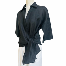 Load image into Gallery viewer, HARLEM TIE TOP black