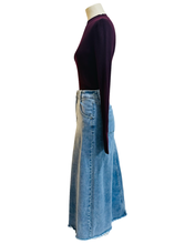 Load image into Gallery viewer, ROAD TRIPPIN DENIM SKIRT