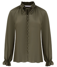 Load image into Gallery viewer, EDIT SILK BLOUSE khaki