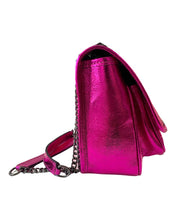 Load image into Gallery viewer, THE SASKIA BAG metallic fuschia