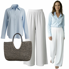 Load image into Gallery viewer, ROCCO LINEN PANT white