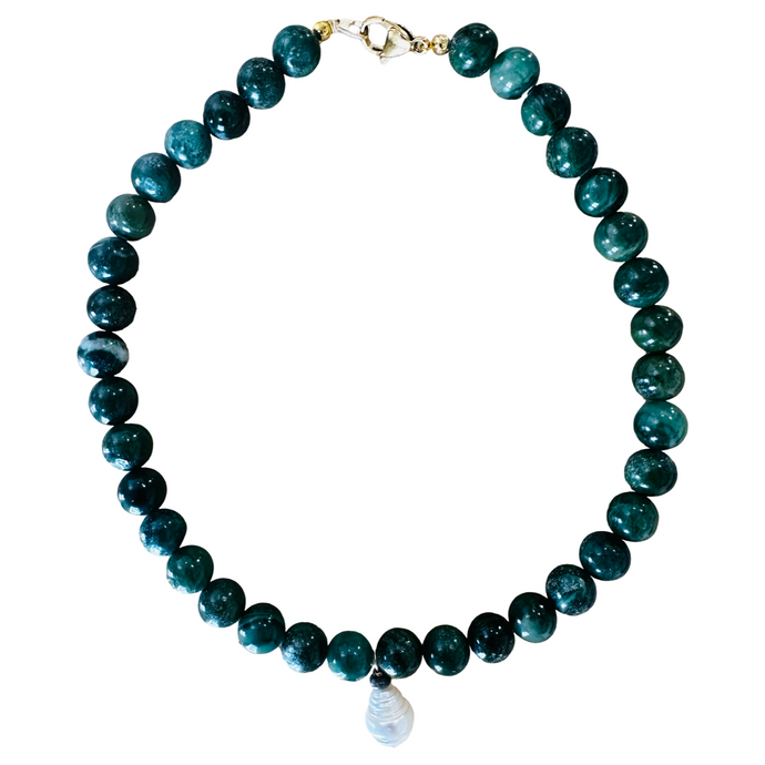JADE + PEARL NECKLACE