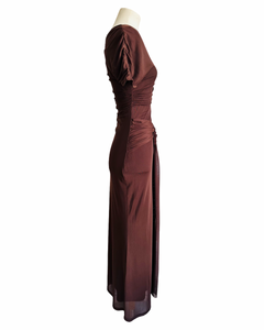 BLAISE MAXI DRESS chocolate brown