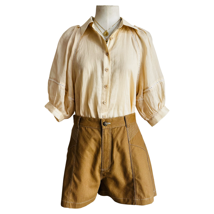 TEMPLE BLOUSE sand