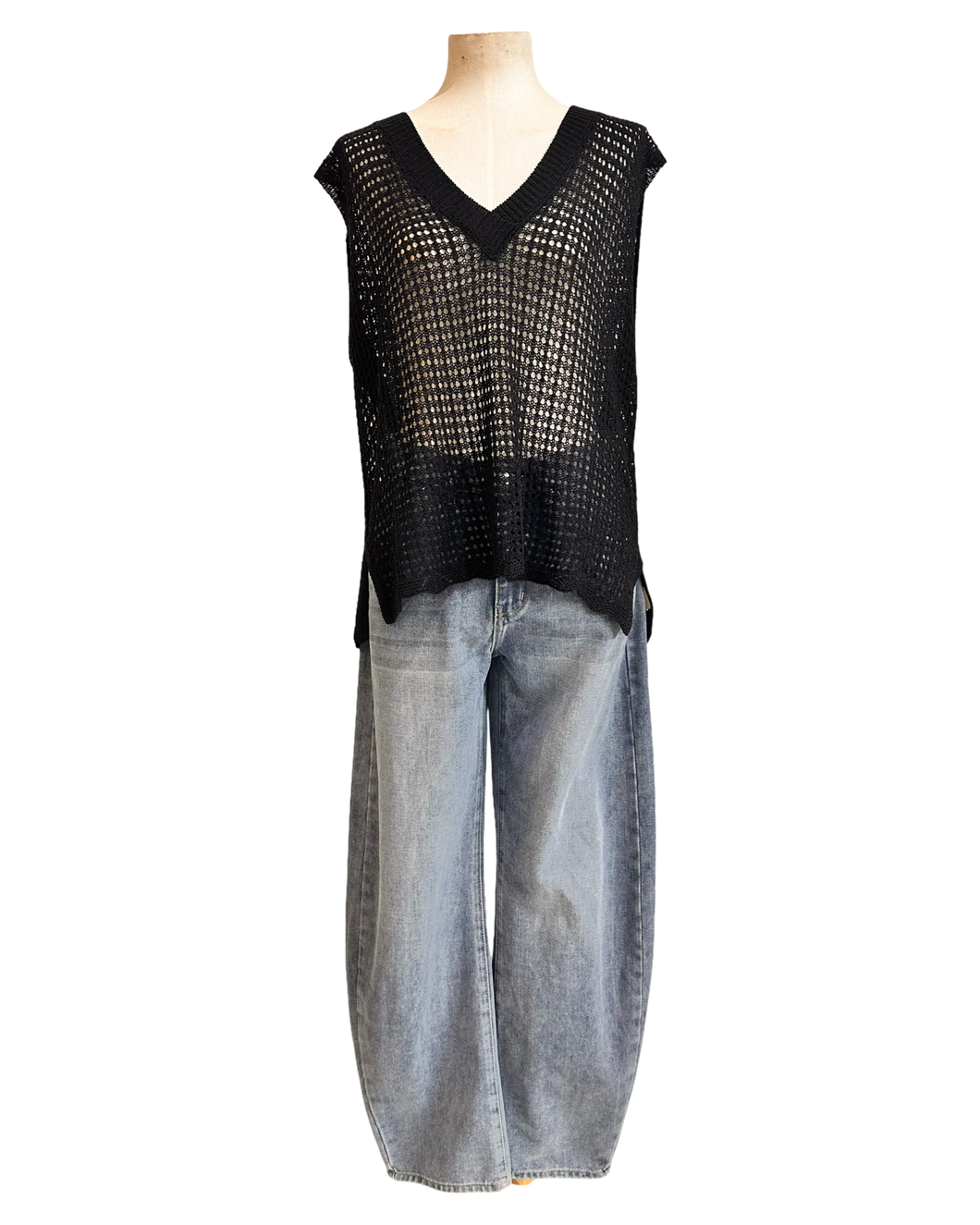 CARLA KNIT VEST black
