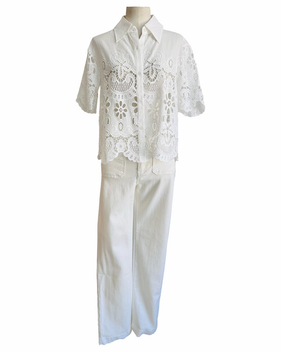 ANISA SHIRT white