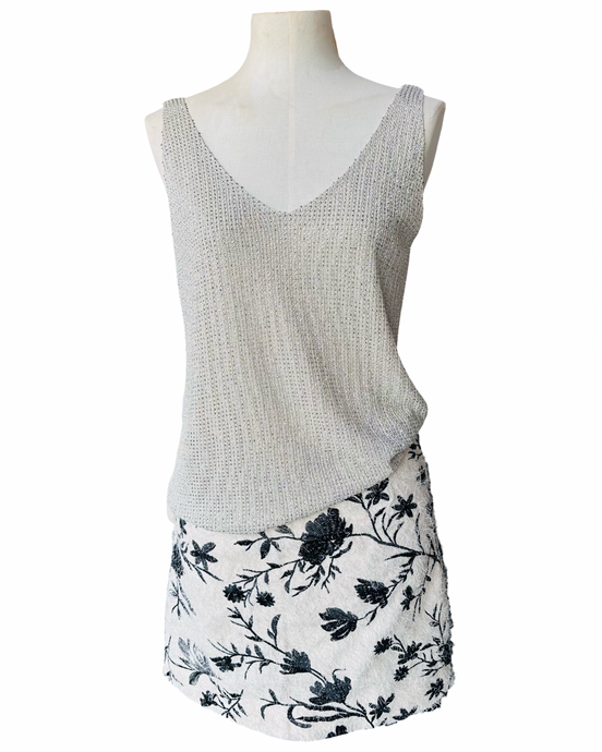 MOON SHINE TANK silver