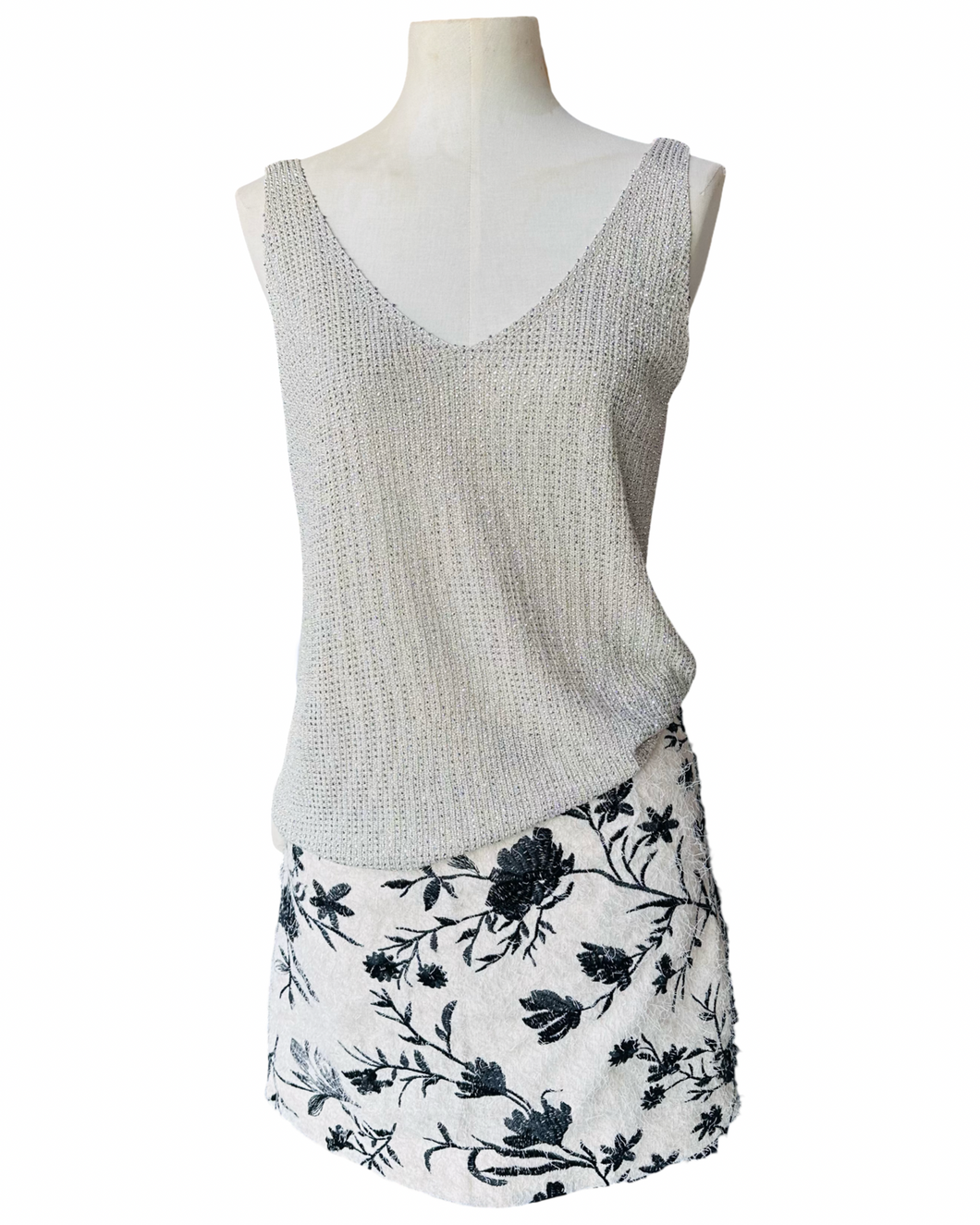 MOON SHINE TANK silver
