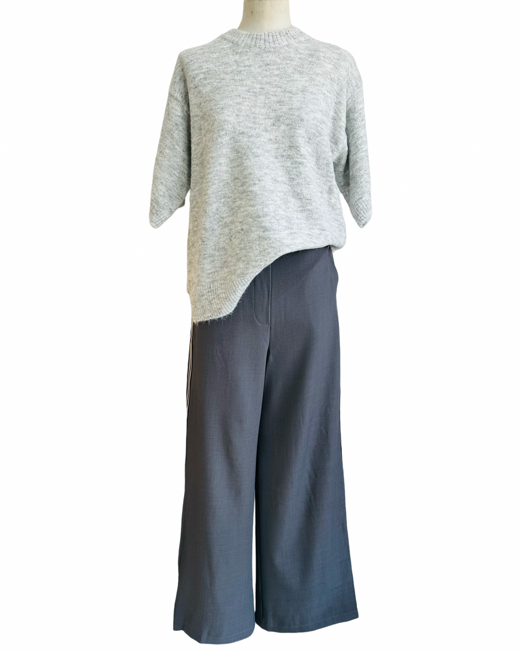 MALORIE KNIT grey marle