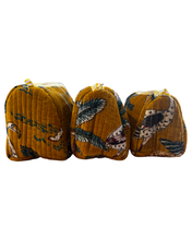 Load image into Gallery viewer, MUSTARD PANTHER zip pouch MEDIUM