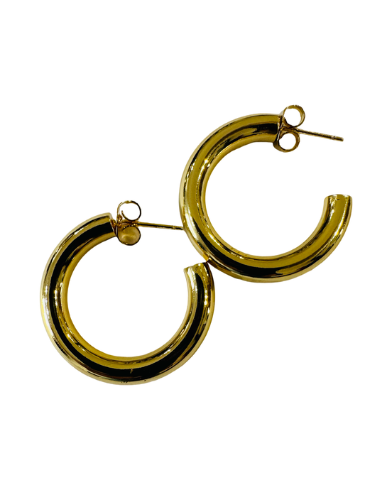 HARLEM GOLD HOOPS  18K gold