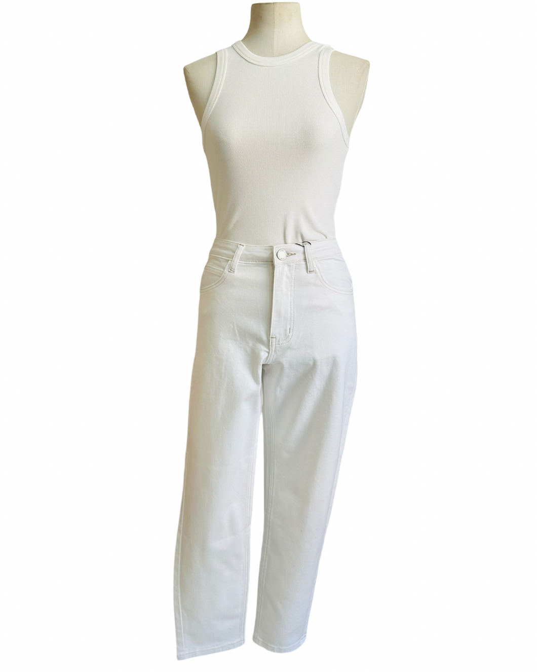 HOLD THE LINE TANK white