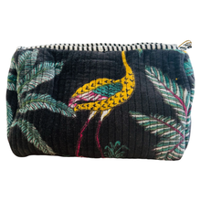 Load image into Gallery viewer, BLACK ZEBRA zip pouch LARGE