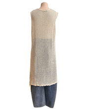 Load image into Gallery viewer, TALIA LONG SPLIT DRESS cream