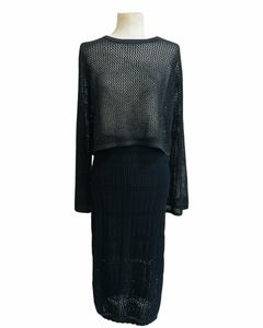 METALLIC MESH black