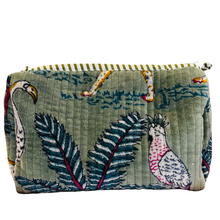 Load image into Gallery viewer, SAGE PANTHER zip pouch MEDIUM