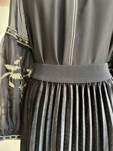 HARLEM VELVET SKIRT black