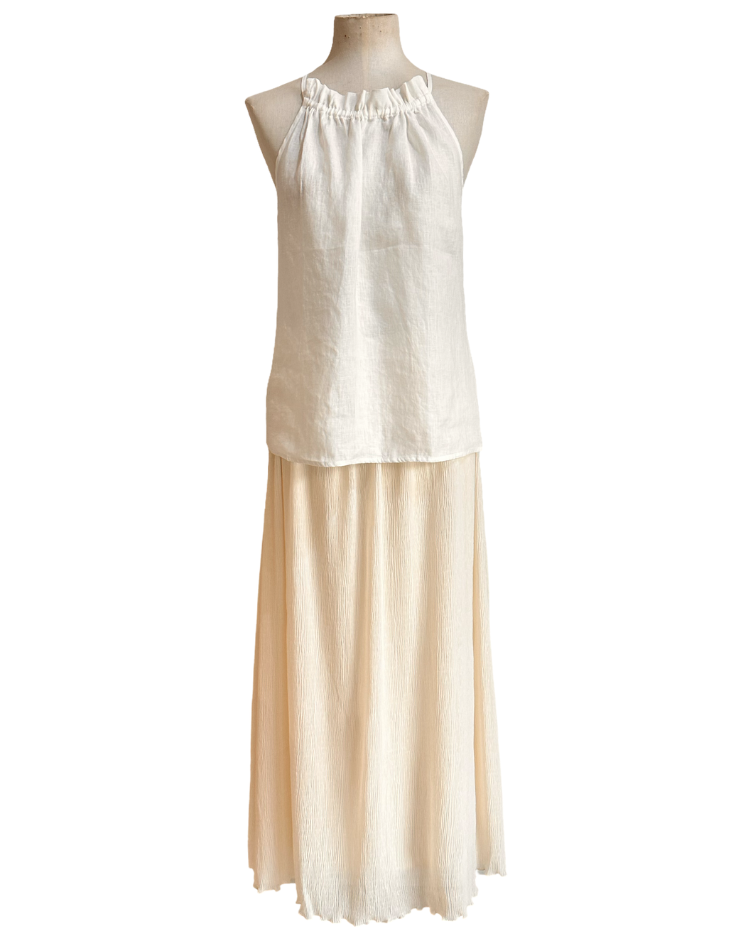 ELIO LINEN HALTER white