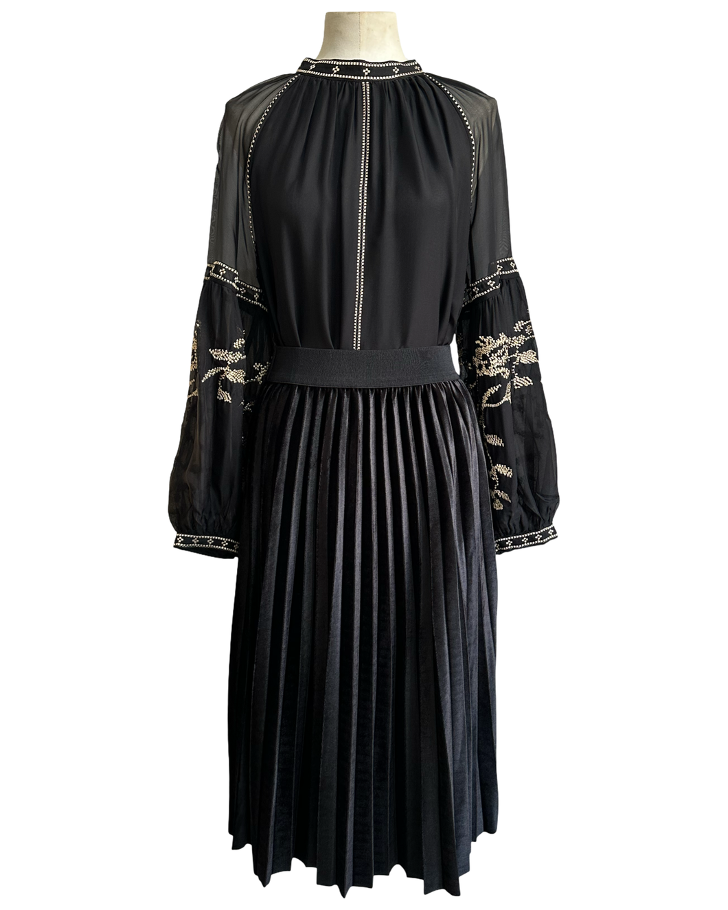 HARLEM VELVET SKIRT black
