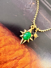 Load image into Gallery viewer, AVENTURINE STAR PENDANT NECKLACE by DAISY LOURDES BIJOUX