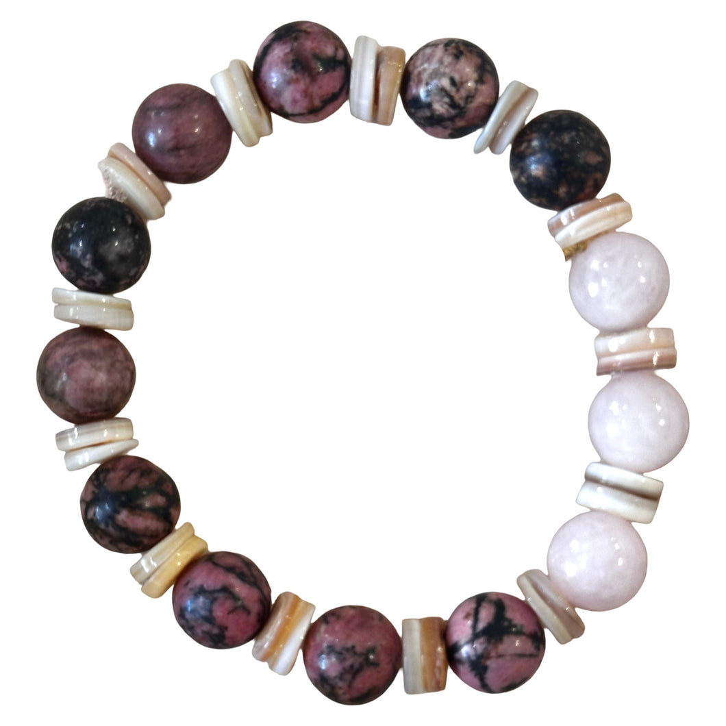 PINK JASPER BRACELET by DAISY LOURDES BIJOUX