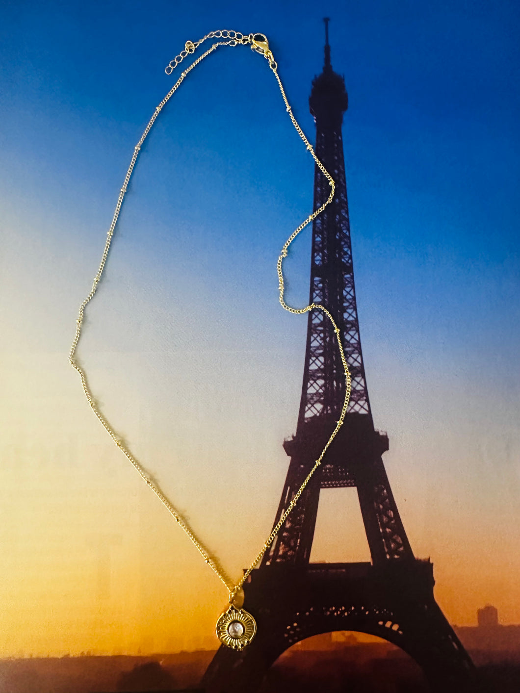 SAÔNE WHITE JADE NECKLACE by DAISY LOURDES BIJOUX - 6 colours