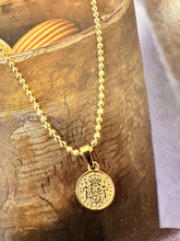 Load image into Gallery viewer, RUSTIC PETITE CHARM 18k gold fine chain necklace by DAISY LOURDES BIJOUX