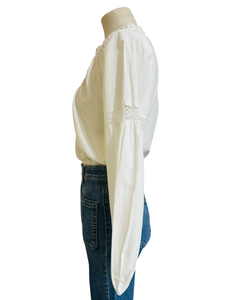 PLISSORT BLOUSE white