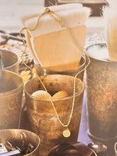 Load image into Gallery viewer, RUSTIC PETITE CHARM 18k gold fine chain necklace by DAISY LOURDES BIJOUX
