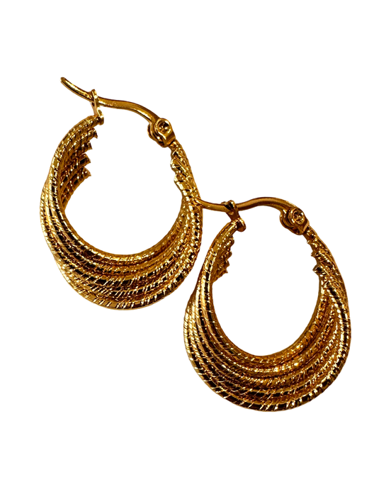 PALOMA  GOLD EARRING  18K gold by DAISY LOURDES BIJOUX