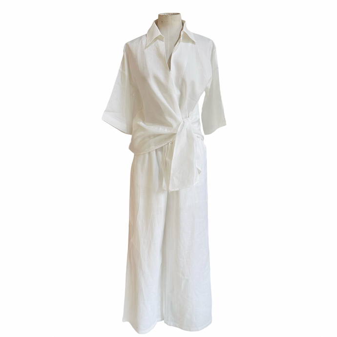 HARLEM TIE TOP white