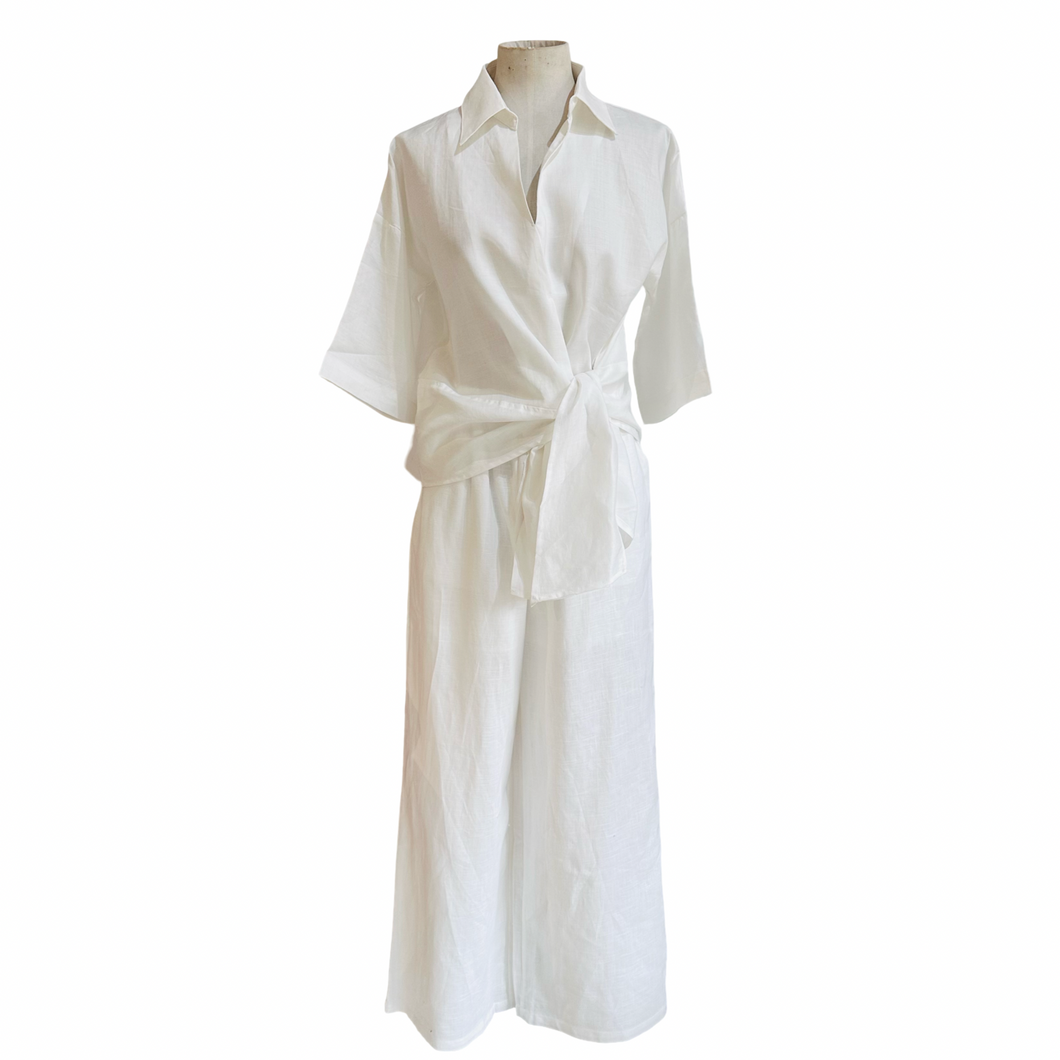 HARLEM TIE TOP white