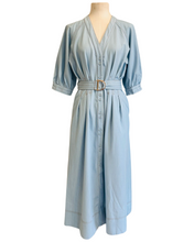 Load image into Gallery viewer, SIMONA DRESS chambray blue
