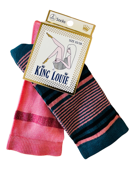KING LOUIE SOCK 2 PACK ICON