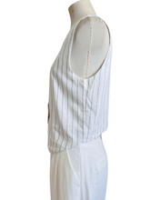 Load image into Gallery viewer, ROMY LINEN PINSTRIPE VEST