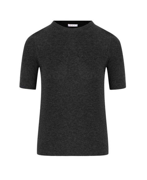 SLOANE S/SLEEVE KNIT charcoal