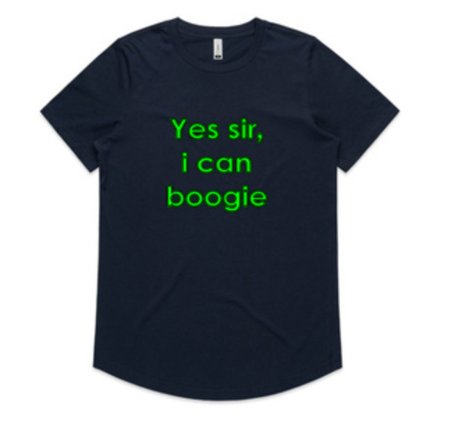 YES SIR, I CAN BOOGIE navy
