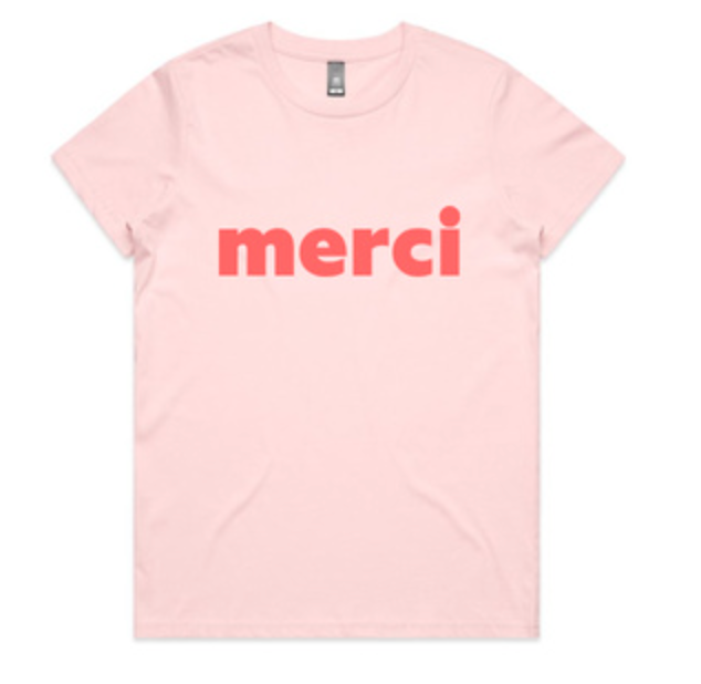 MERCI TEE in petal