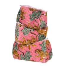 Load image into Gallery viewer, ROSE TIGER zip pouch SMALL