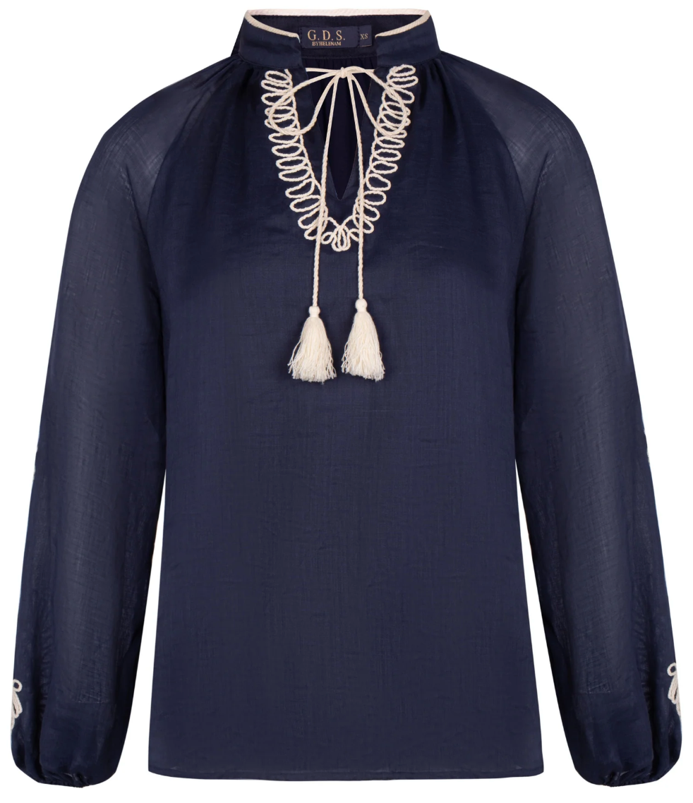 SHAKESPEARE BLOUSE navy