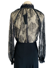 Load image into Gallery viewer, WILD AS FRIDAY NIGHT black lace blouse