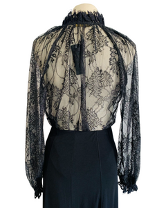 WILD AS FRIDAY NIGHT black lace blouse