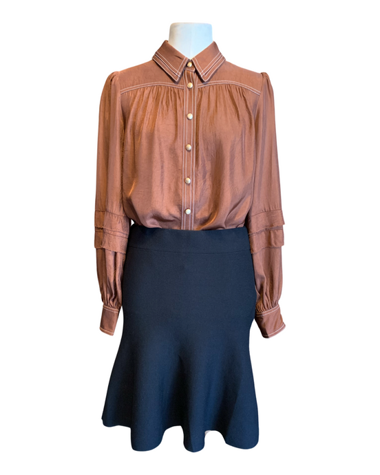 NIGHT MOVES BLOUSE amber